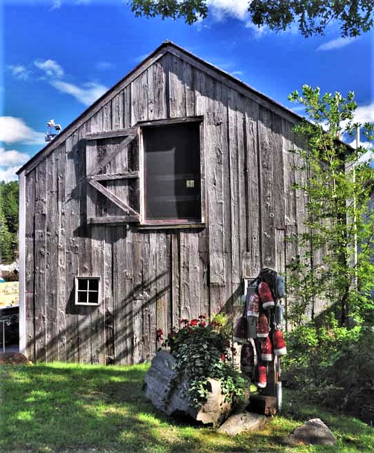 barn and buoys